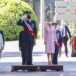 Los Reyes Felipe y Letizia y el resto de autoridades presidiendo el Día de las Fuerzas Armadas 2021 en Madrid