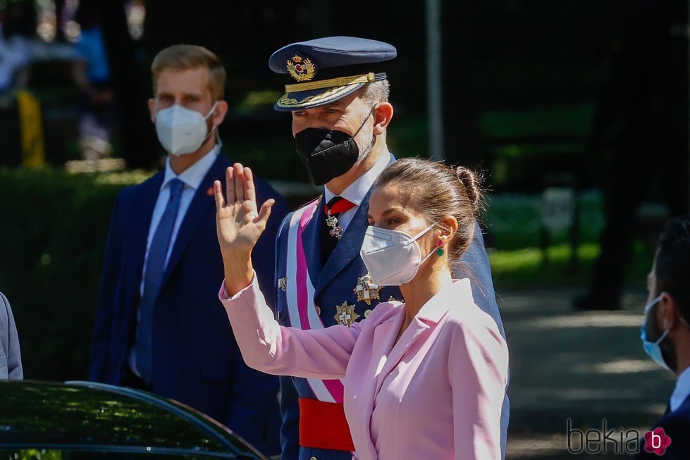 Los Reyes Felipe y Letizia presidiendo el Día de las Fuerzas Armadas 2021 en Madrid