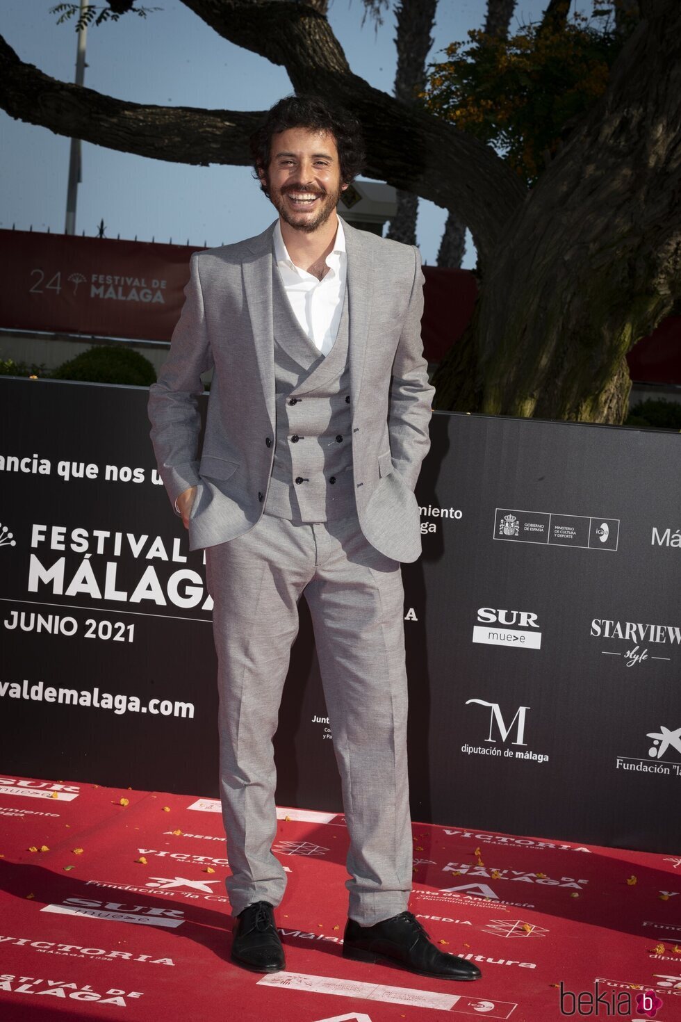 Javier Pereira en la gala de inauguración del Festival de Málaga 2021