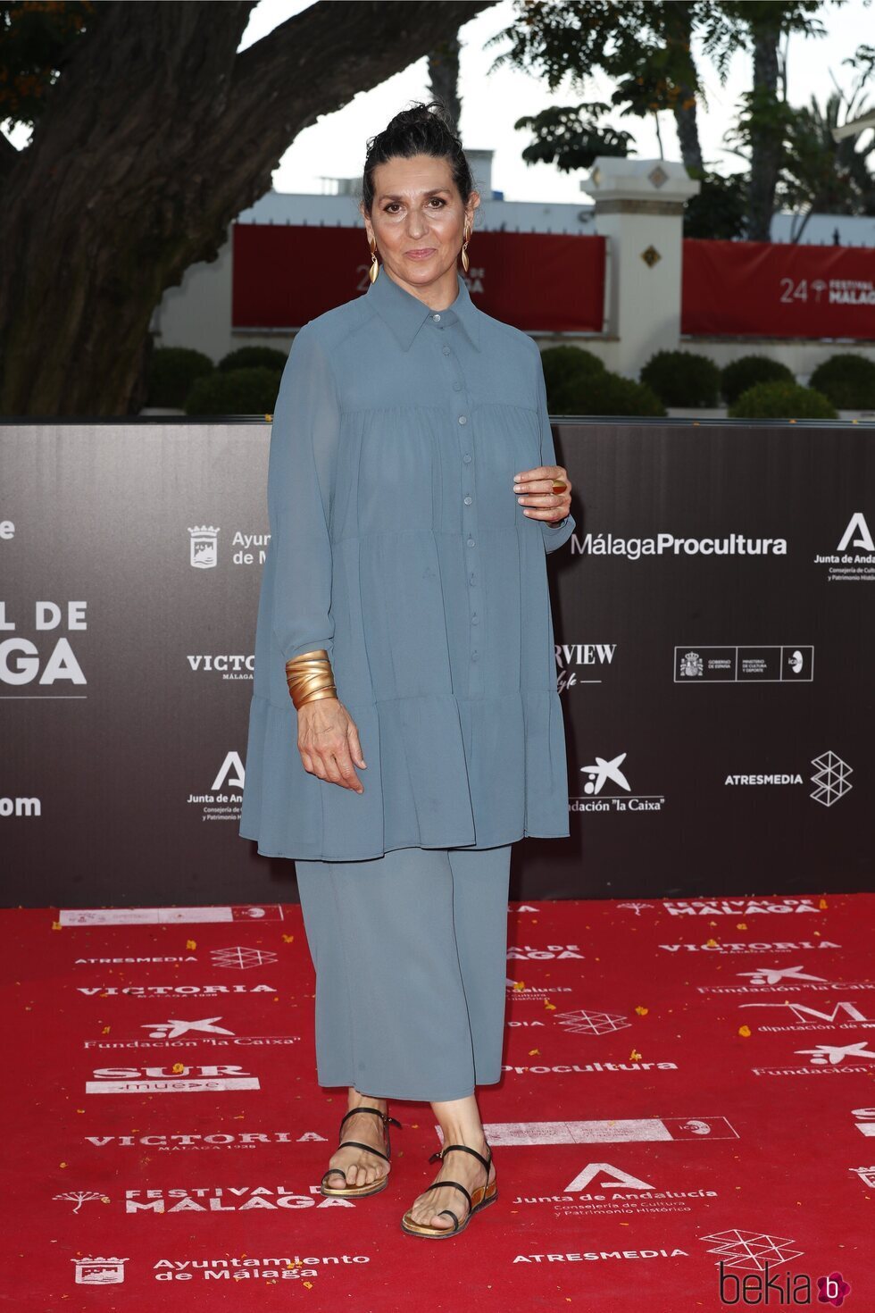 Elvira Mínguez en la alfombra roja del Festival de Málaga 2021