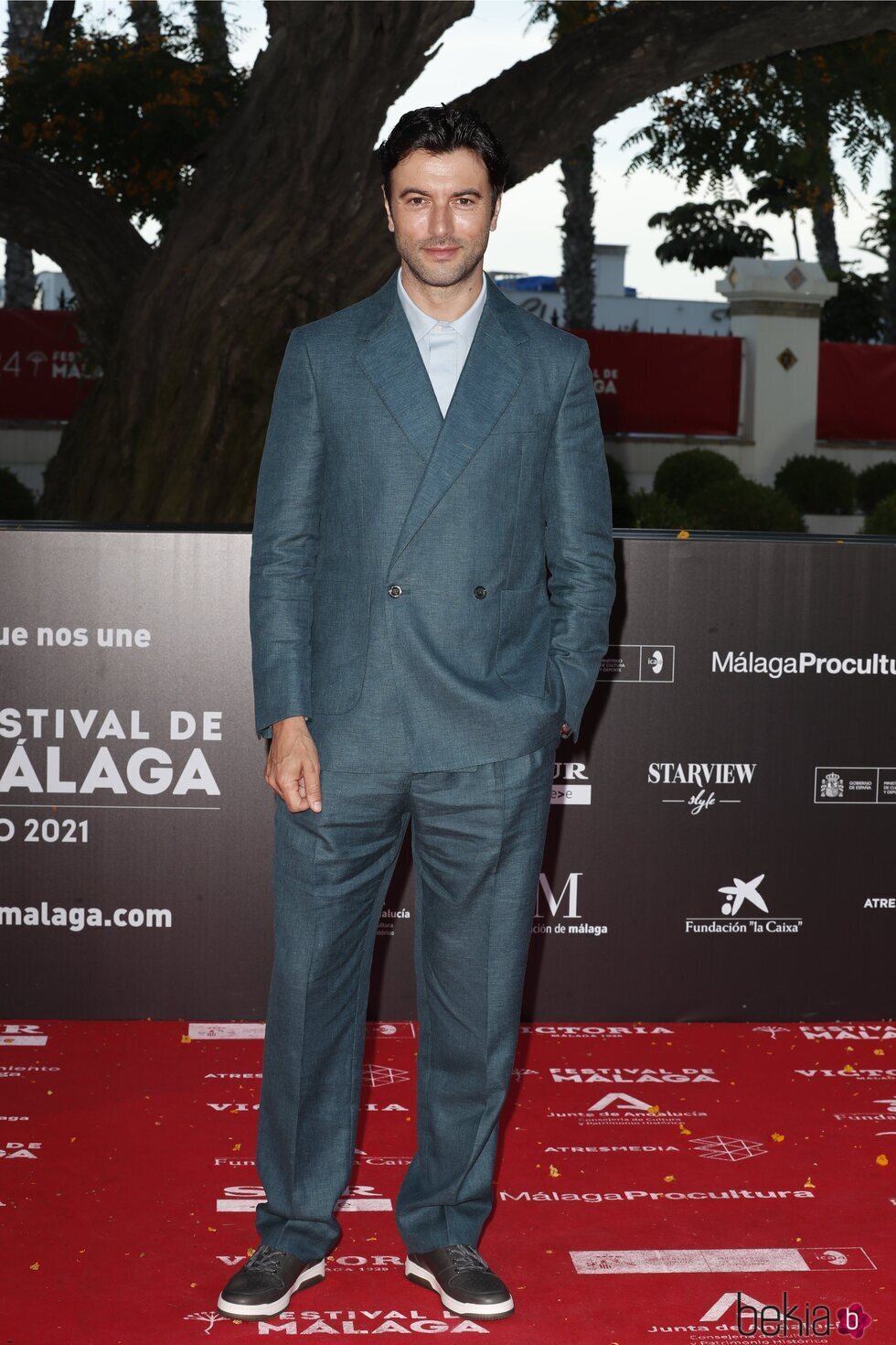 Javier Rey en la alfombra roja del Festival de Málaga 2021