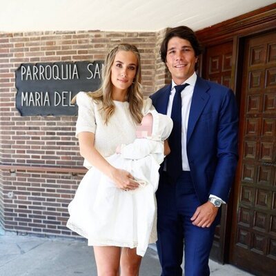 Bautizo del hijo de María Pombo y Pablo Castellano