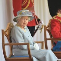 La Reina Isabel en Trooping the Colour 2021