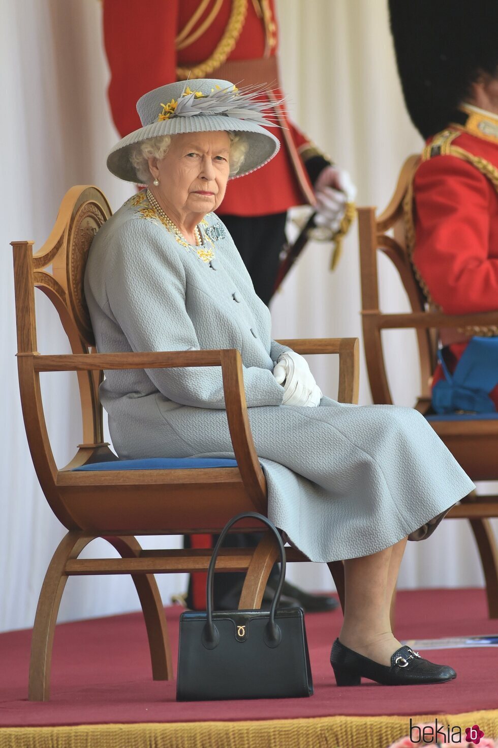 La Reina Isabel en Trooping the Colour 2021