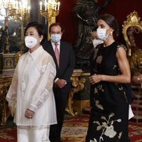 La Reina Letizia y Kim Jung-sook en la cena de Estado en honor al Presidente de Corea del Sur, Moon Jae-in, y la Primera Dama Kim Jung-sook