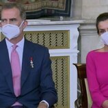 Los Reyes Felipe y Letizia en la imposición de condecoraciones de la Orden del Mérito Civil 2021