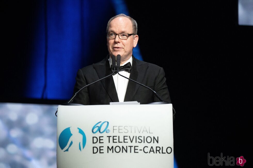 Alberto de Mónaco en la clausura del Festival de Televisión de Monte-Carlo 2021