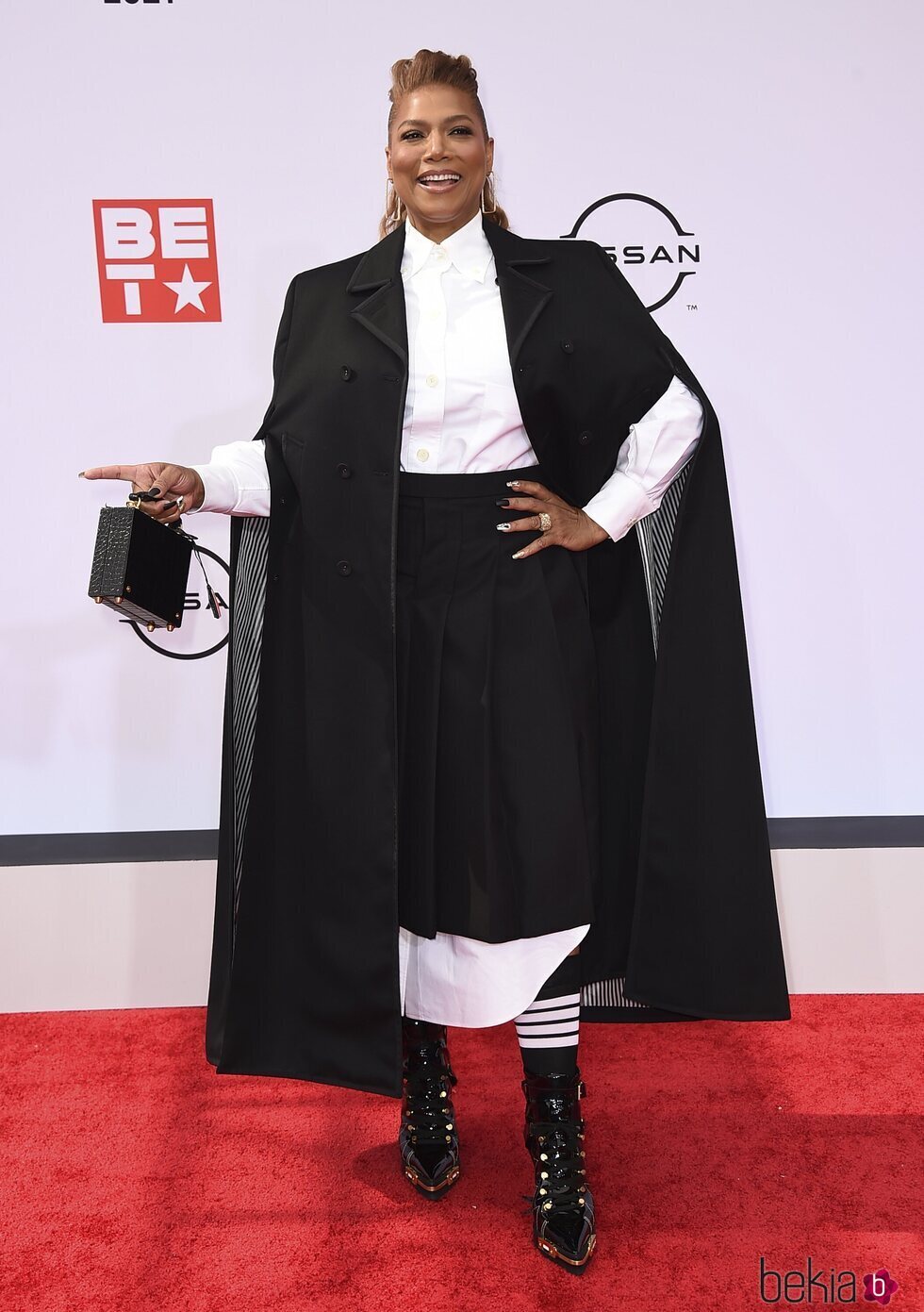 Queen Latifah en la alfombra roja de los BET Awards 2021