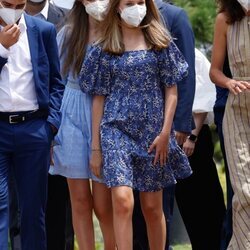 La Princesa Leonor y la Infanta Sofía en un acto de los Premios Princesa de Girona 2020 y 2021