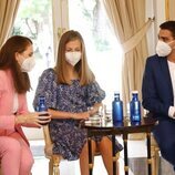 La Princesa Leonor durante la celebración del encuentro con premiados de la Fundación Princesa de Girona