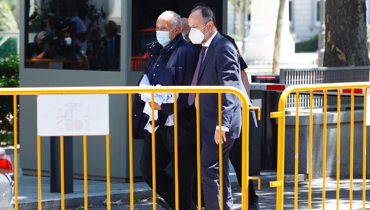 José Luis Moreno saliendo de la Audiencia Nacional