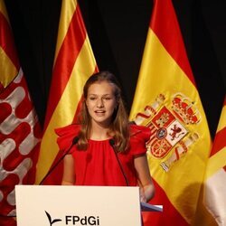 La Princesa Leonor da un discurso en los Premios Princesa de Girona 2020 y 2021