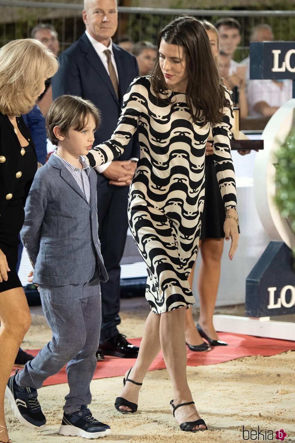 Carlota Casiraghi y Raphaël Elmaleh en el Concurso de Saltos de Monte-Carlo 2021