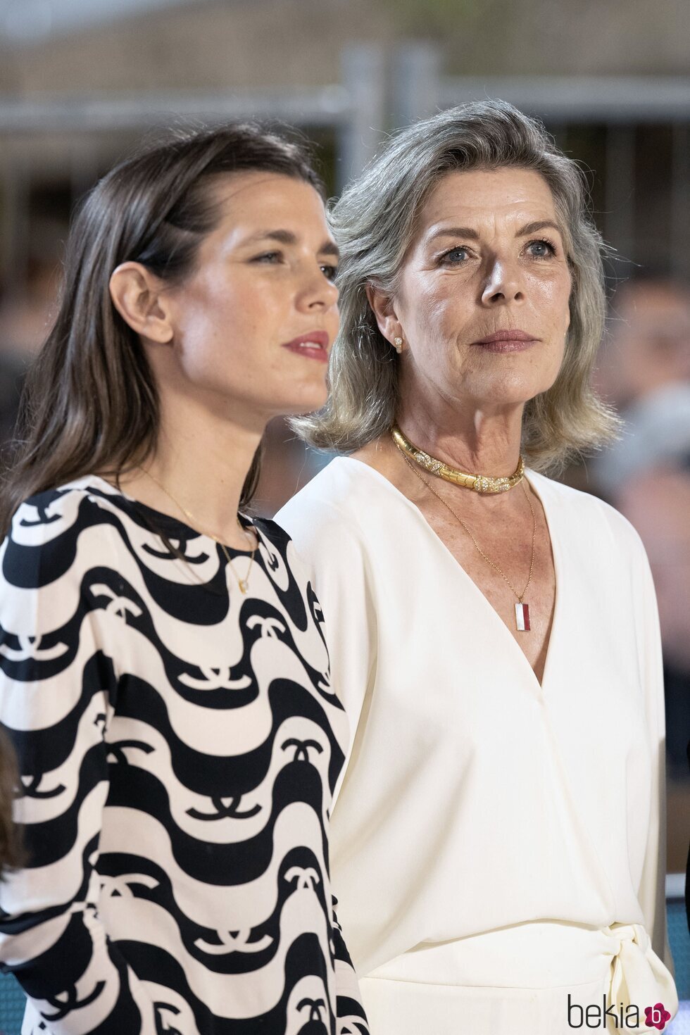 Carlota Casiraghi y Carolina de Mónaco en el Concurso de Saltos de Monte-Carlo 2021