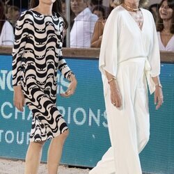 Carolina de Mónaco y Carlota Casiraghi en el Concurso de Saltos de Monte-Carlo 2021