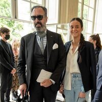 Jaime de Marichalar y su hija Victoria Federica en el desfile de Alta Costura de Dior Otoño/Invierno 2021