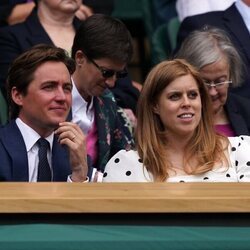 Edoardo Mapelli Mozzi y Beatriz de York en Wimbledon 2021