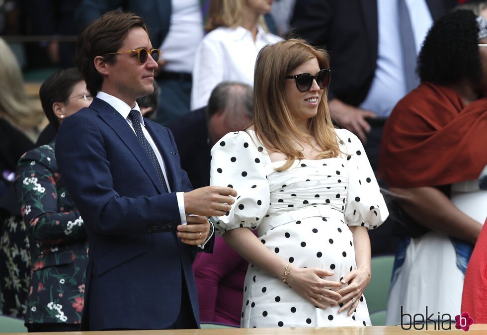 Beatriz de York presume de embarazo junto a Edoardo Mapelli Mozzi en Wimbledon 2021