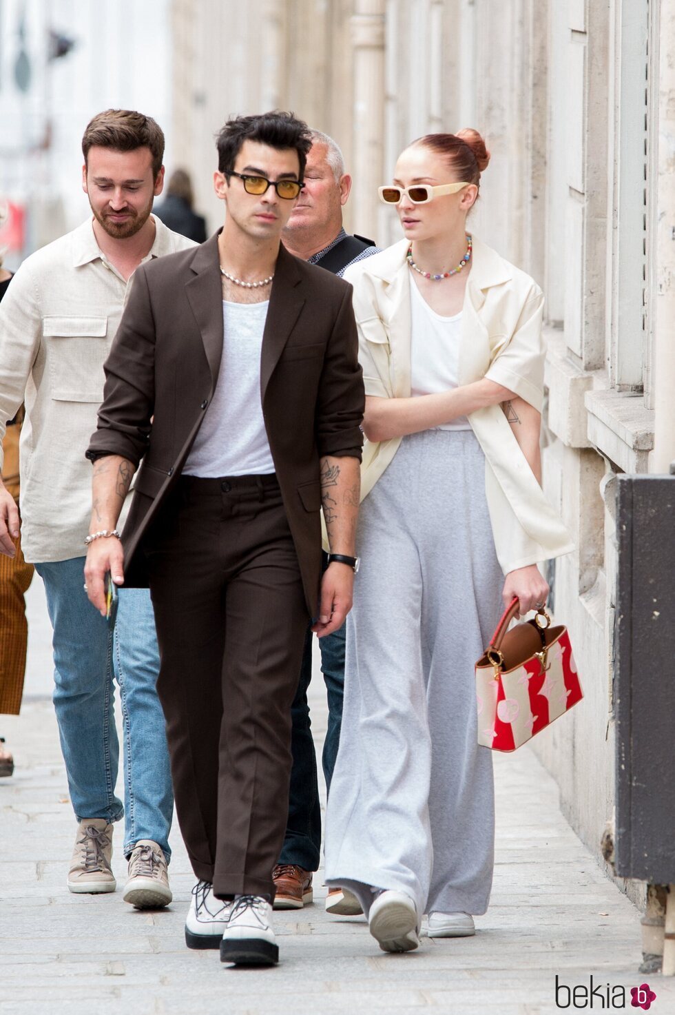 Sophie Turner y Joe Jonas paseando por París