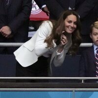 Kate Middleton y el Príncipe Jorge en la final de la Eurocopa 2020