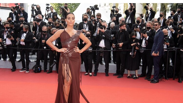 Georgina Rodríguez en la alfombra roja del Festival de Cannes 2021