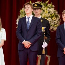 Leonor, Gabriel y Emmanuel de Bélgica en el Día Nacional de Bélgica 2021