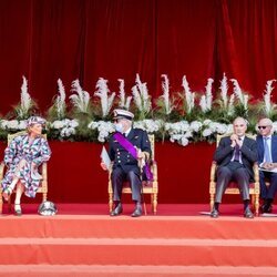 James O'Hare, Delphine de Bélgica, Laurent de Bélgica, Lorenzo de Bélgica y Astrid de Bélgica en el Día Nacional de Bélgica 2021