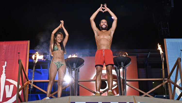 Gianmarco y Melyssa en la final de 'Supervivientes 2021'