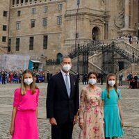 Los Reyes Felipe y Letizia, la Princesa Leonor y la Infanta Sofía en la Ofrenda al Apóstol en el Día de Santiago