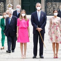 Los Reyes Felipe y Letizia con la Princesa Leonor y la Infanta Sofía en la Ofrenda al Apóstol