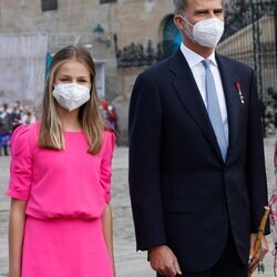 La Princesa Leonor y el Rey Felipe en la Ofrenda al Apóstol el Día de Santiago 2021