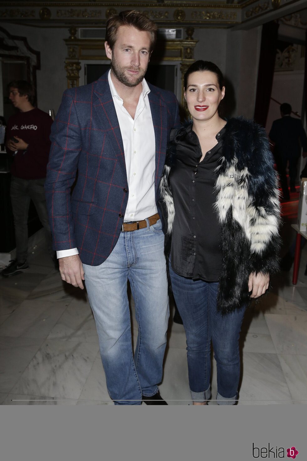 Eugenia Osborne y Juan Melgarejo durante la presentación del disco 'Crooner' en Madrid