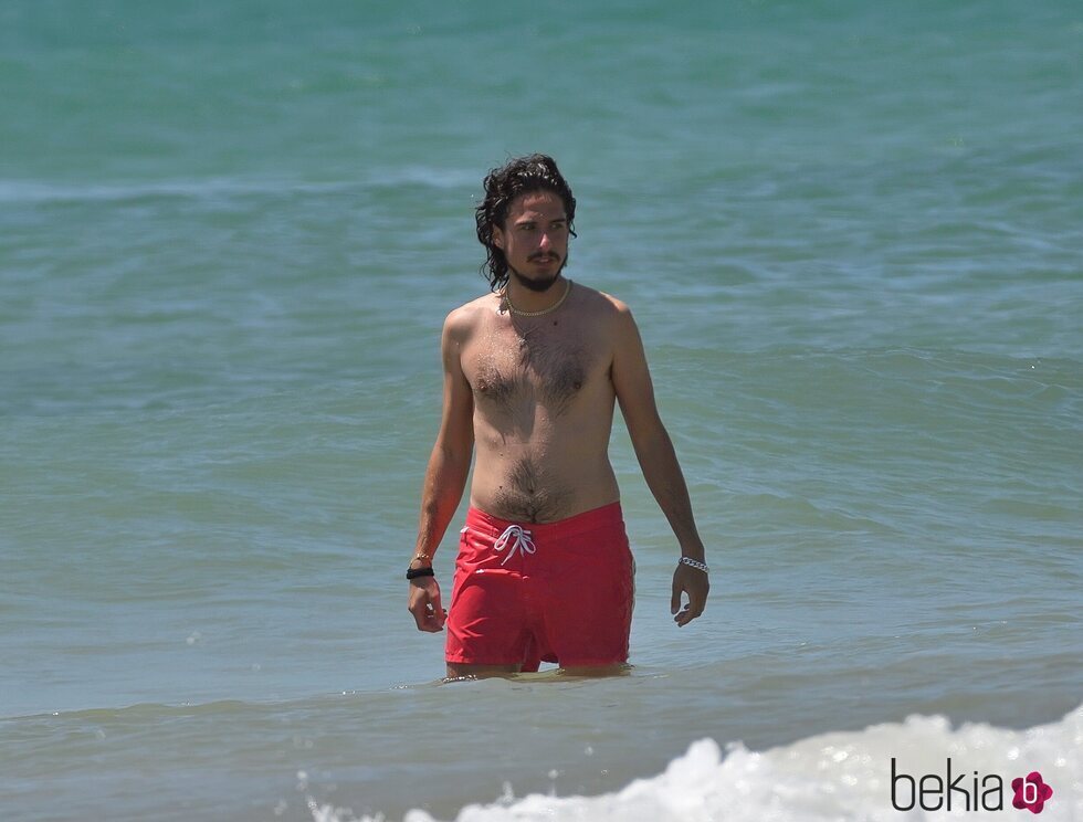 Kiki Morente disfrutando de las playas de Cádiz