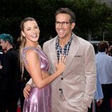 Ryan Reynolds y Blake Lively en la alfombra roja de 'Free Guy'