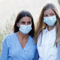 La Reina Letizia, la Princesa Leonor y la Infanta Sofía en la Serra de Tramuntana