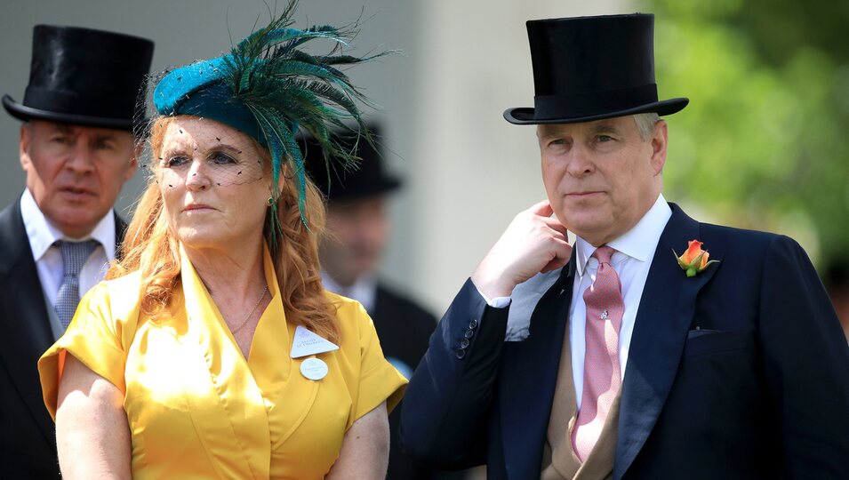 El Príncipe Andrés y Sarah Ferguson en la celebración de Ascot 2019