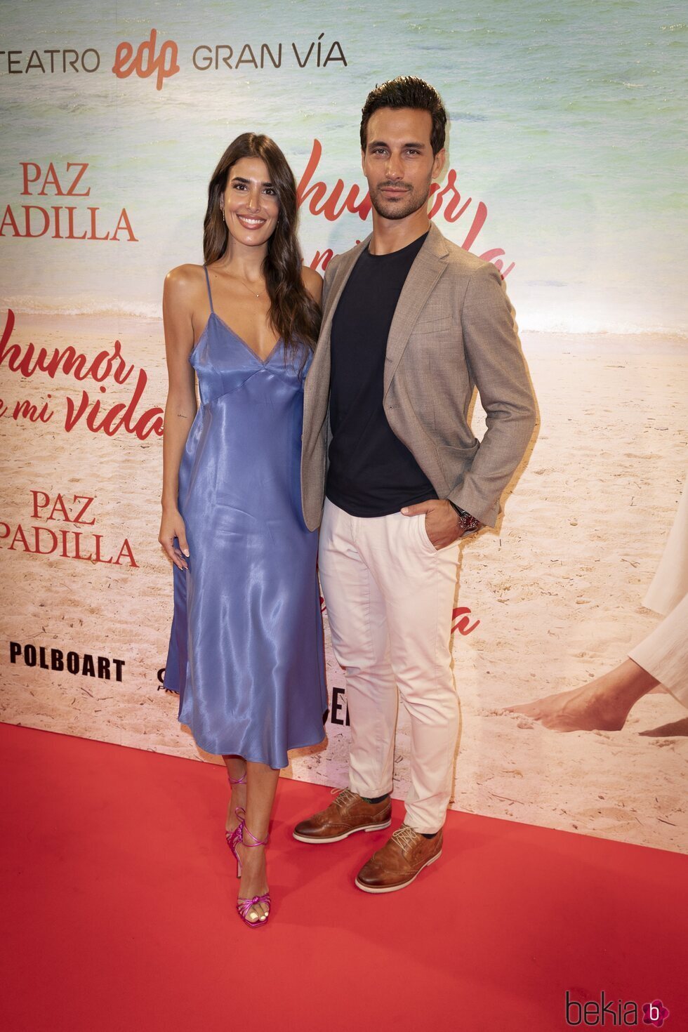 Lidia Torrent y Jaime Astrain en el estreno de la obra de teatro 'El humor de mi vida'