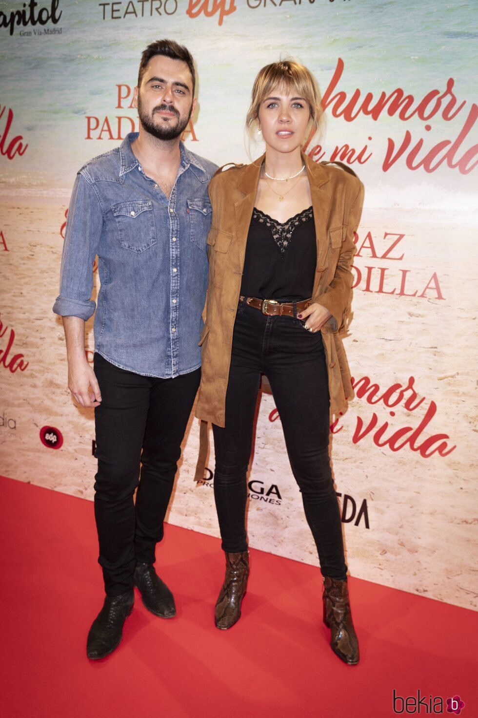 Andrea Guash y Rosco en el estreno de la obra de teatro 'El humor de mi vida'