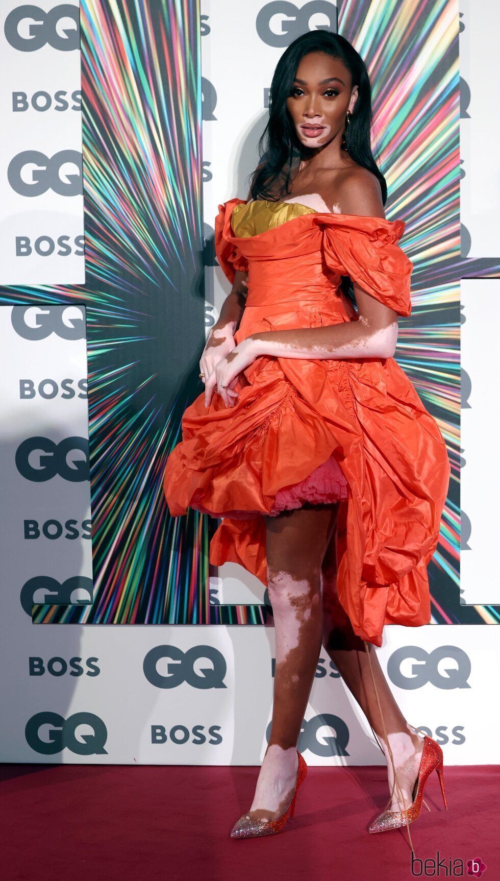 Winnie Harlow en los premios GQ Hombre del Año 2021