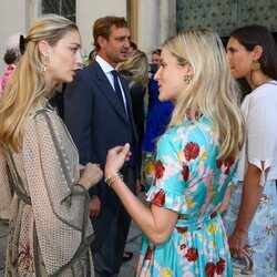 Ekaterina de Hannover, Beatrice Borromeo, Pierre Casiraghi y Tatiana Santo Domingo en la boda de María Anunciata de Liechtenstein y Emanuele Musini