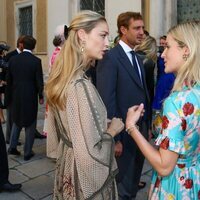 Ekaterina de Hannover, Beatrice Borromeo, Pierre Casiraghi y Tatiana Santo Domingo en la boda de María Anunciata de Liechtenstein y Emanuele Musini