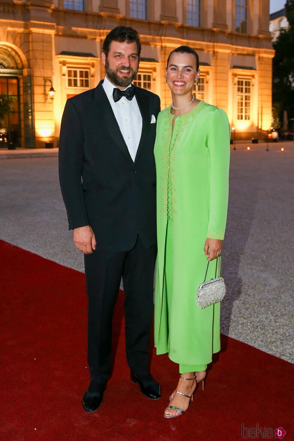 Casimir zu Sayn-Wittgenstein y Alana Bunte en la boda de María Anunciata de Liechtenstein y Emanuele Musini