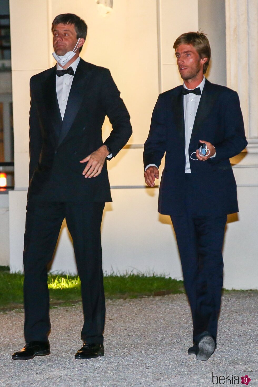 Ernesto Augusto y Christian de Hannover en la boda de María Anunciata de Liechtenstein y Emanuele Musini