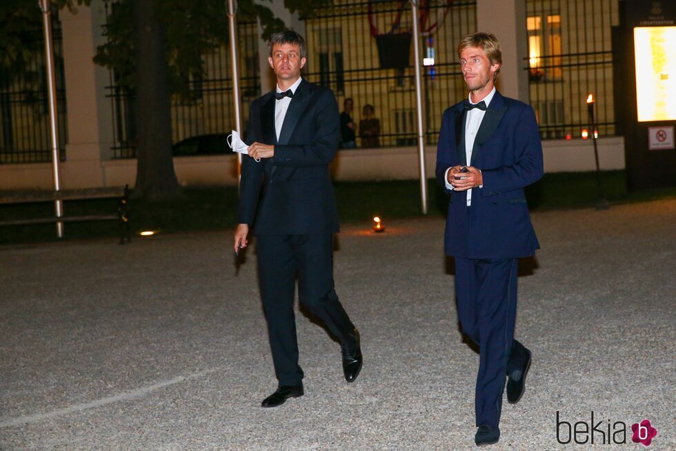 Ernesto Augusto de Hannover y Christian de Hannover en la boda de María Anunciata de Liechtenstein y Emanuele Musini