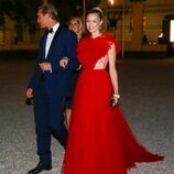 Pierre Casiraghi y Beatrice Borromeo en la celebración de la boda de María Anunciata de Liechtenstein y Emanuele Musini