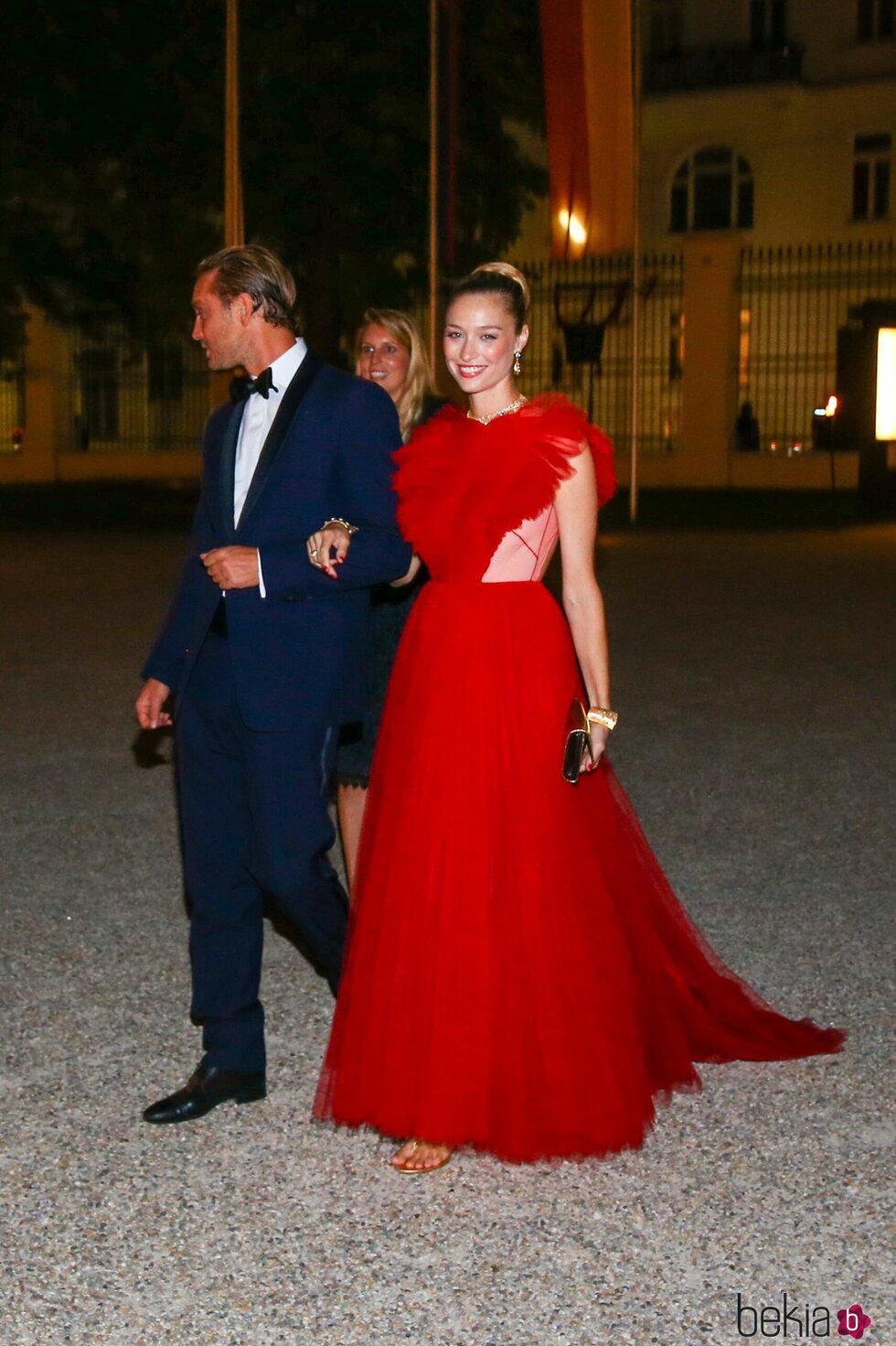 Pierre Casiraghi y Beatrice Borromeo en la celebración de la boda de María Anunciata de Liechtenstein y Emanuele Musini