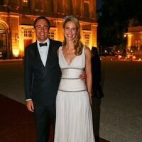 María Anunciata de Liechtenstein y Emanuele Musini en la celebración de su boda