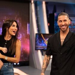 Pilar Rubio y Sergio Ramos con su hijo Alejandro en 'El Hormiguero'