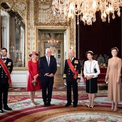 Carlos Gustavo y Silvia de Suecia, Victoria y Daniel de Suecia y Carlos Felipe y Sofia de Suecia con el Presidente de Alemania y su esposa en Estocolmo