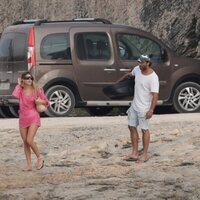 Anita Matamoros y Javier Tudela con sus parejas en Ibiza